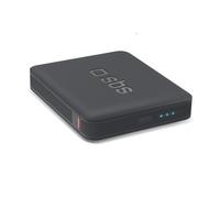 SBS NanoTube PowerBank HD, 5000mAh, Charge Intelligente (IC) 10W, Batterie Externe avec Charge Rapide, Technologie Haute Densité, USB-C, Chargeur de Voyage Portable, Design Compact, Noir