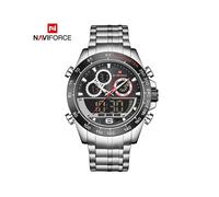 (SBS)NAVIFORCE Montre de luxe en or pour hommes, montre-bracelet à quartz numérique, chronographe, sport,