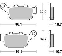 sbs Plaquettes de frein Arrière Plaquettes de freins 614HF