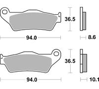 Jeu de plaquettes de frein TRW MCB707