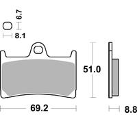 sbs Plaquettes de frein Avant Plaquettes de freins 634DS2