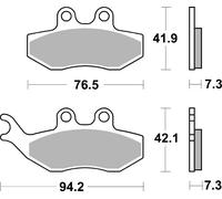 sbs Plaquettes de frein Avant Plaquettes de freins 774HF