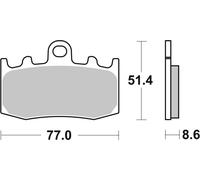 sbs Plaquettes de frein Avant Plaquettes de freins 796HF