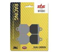 Sbs Plaquettes De Frein Organiques Dual Hi-tech Racing 843dc Carbon