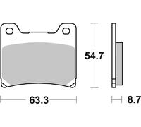 sbs Plaquettes de frein Plaquettes de freins 555HF