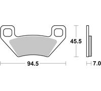 Jeu de plaquettes de frein TRW MCB773SI