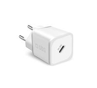 SBS Portable Charger for Samsung, iPhone, Xiaomi, Oppo, 20W Fast Gan for Smartphones and Tablets, Fast and Safe Power Delivery Charger with USB-C, White