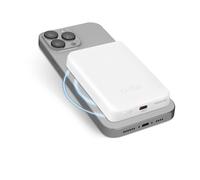 SBS Power Bank Batterie 5000 mAh, Compatible avec MagSafe, Charge sans Fil, Port USB-C, LED de statut, Universelle pour iPhone, Samsung, Xiaomi, Oppo, Blanc.