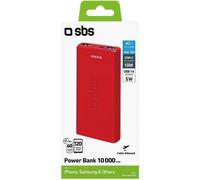 SBS Powerbank 10.000mAh rouge chargeur mobile