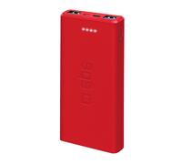 SBS Powerbank 10000mAh ricarica rapida 2 USB rosso TTBB10000FASTR