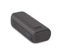 SBS Powerbank Compact 5000mAh Chargeur Portable 10W Charge Rapide Chargeur pour Smartphone Android et iPhone Transportable en Avion, 1 Port USB-C et 1 USB-A, Câble de Charge Inclus
