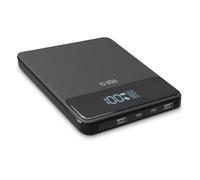 SBS Powerbank pour Ordinateur Portable 20K Slim, 20 000 Mah, Alimentation 100 W, Charge Rapide Adaptative (AFC), Écran LCD, USB-C, USB-A, Chargeur pour Apple, Tablette, Ordinateur Portable, Smartphone