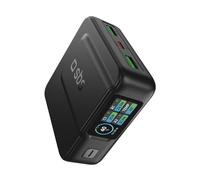 SBS Pulse Power HD 35W, 10000mAh, Power Delivery (PD 3.0 PPS), AFC, PowerBank avec Recharge Rapide, Haute Densité, Écran LCD AI, USB-C, USB-A, Chargeur Portable de Voyage, Compact, Noir