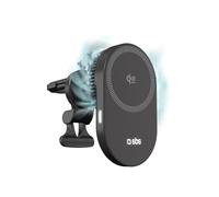 SBS Qi2 25W Chargeur sans Fil MagSafe, Support Téléphone Auto Magnétique, Fixation Grille d'Aération, Recharge Rapide, Alimentation USB-C, Chargeur pour iPhone, Android, Noir