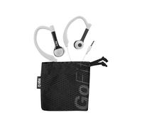 SBS Runway - Sport - écouteurs avec micro - intra-auriculaire - montage sur l'oreille - filaire - jack 3,5mm - noir, blanc