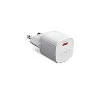 SBS Mobile Adaptateur secteur GaN PD 25 W USB-C Plastique recyclé Blanc