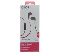 SBS Stereo Earset Studio Mix 30 Casque In-Ear Rouge