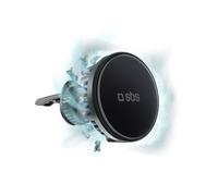 SBS Support Auto Magnétique à Induction 15W avec Ventilateur TESUPFANWIR15W, Compatible MagSafe, USB Type-C, Noir, 55x55mm, 100g
