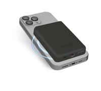 SBS TEBB5000MAG1CK banque d'alimentation électrique Lithium Polymère (LiPo) 5000 mAh Recharge sans fil Noir