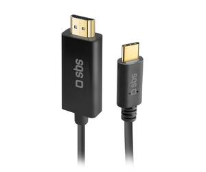 SBS TECABLETCHDMI18K câble vidéo et adaptateur 1,8 m USB Type-C HDMI Noir