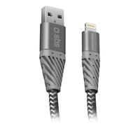 SBS TECABLEUNRELIG2GK câble Lightning 2 m Noir, Gris