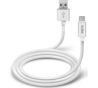 SBS TECABLPOLOTYPECW Câble USB 1 m USB 2.0 USB A USB C Weiß (TECABLPOLOTYPECW)