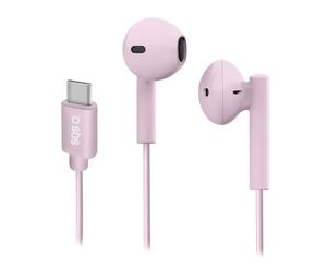 SBS TEEARTYCMIX65P écouteur/casque Sans fil Ecouteurs Appels/Musique USB Type-C Rose
