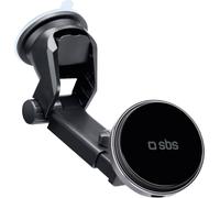 Sbs Tesupmagextwir15W Support Télescopique Pour Smartphone Avec Chargeur Sans Fil, Compatible Magsafe, Pour Pare-brise Et Tableau De Bord, Noir
