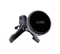 Sbs Tesupmagwir15W Support de smartphone avec chargeur sans fil Pour les fentes d'aération, Compatible avec Magsafe - Noir