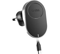 Sbs Tesupp15Wretracabl Chargeur sans fil, Support de smartphone Avec câble rétractable, Compatible avec Magsafe, Noir