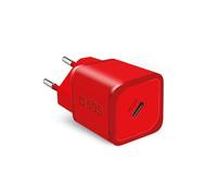 SBS TETRGAN1C20R chargeur d'appareils mobiles Écouteurs, Haut-parleur portable, Smartphone, Smartwatch, Tablette Rouge Secteur Charge rapide Intérieure