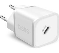 Sbs Tetrgan1C20W Chargeur mural Gan 20W Avec Power Delivery - Blanc
