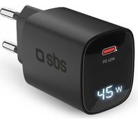 SBS TETRGANLCD1C45K Chargeur pour appareils mobiles Universel Courant noir alterna Recharge rapide en intérieur