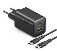 SBS TETRKITGAN1A1C65WK Chargeur Réseau GAN 65W USB-C+A + Câble C-C 1.5m