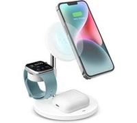 SBS TEWIRMAG3IN1 chargeur d'appareils mobiles Écouteurs, Smartphone, Smartwatch Blanc USB Recharge sans fil Charge rapide Intérieure BLANC G