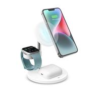 SBS TEWIRMAG3IN1 chargeur d'appareils mobiles Écouteurs, Smartphone, Smartwatch Blanc USB Recharge sans fil Charge rapide Intérieure