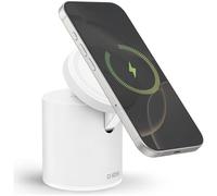SBS Mobile Chargeur d'appareils mobiles TEWIRMAGFOLD2IN1 2 en 1 pliable sans fil magnétique Blanc