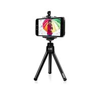 SBS Trépied léger pour Smartphones, Rotation de 360°, Inclinaison de 90°, Extensible de 16 cm, Pieds en Caoutchouc, idéal pour Les Photos, Les Selfies et Le Streaming.