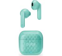 SBS True Wireless In-ear Headphones Green - Stereo TWS avec Touch Control et étui