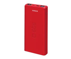 SBS TTBB10000FASTR banque d'alimentation électrique Lithium Polymère (LiPo) 10000 mAh Rouge