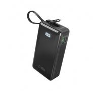 SBS TTBB10000LCDTCPD20K Noir Powerbank 10000mAh 20W Avec Écran Et Câble Intégré
