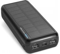SBS TTBB20000SK Banque de puissance avec panneau solaire 20000mAh noir