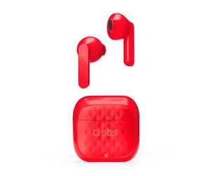 SBS TWS Air Free Écouteurs True Wireless Stereo (TWS) Ecouteurs Appels/Musique Socle de chargement Rouge