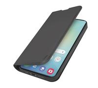 SBS Wallet Smooth Étui à Rabat pour Samsung Galaxy S25 - Surface Soft Touch, Poche Porte-être, Support intégré, Fermeture magnétique, accès Facile aux Touches, Noir