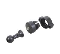 Sbshiouu Adaptateur de base de montage articulé rotatif de 17 mm adapté pour support de téléphone de voiture et support de navigation avec rotation réglable pour équipement de diffusion en direct