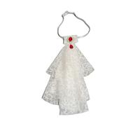 Sbshiouu Cravate victorienne en dentelle coloniale pour femme Renaissances avec strass Col volanté Col détachable Accessoire vintage Accessoires de rassemblement, blanc, taille unique