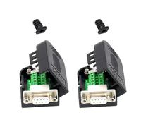 Sbshiouu D SUB Adaptateurs RS232 9 broches RS485 RS422 Connexion avec vis/écrou de montage et connecteur de machine de contrôle fiscal facile d'installation