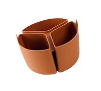 Sbshiouu Doublure en silicone à 3 compartiments pour mijoteuse avec poignée, séparateur antiadhésif, texture en silicone pour la préparation des repas