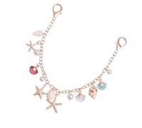 Sbshiouu Élégante chaîne de sac de plage, étoile de mer, pendentif en forme d'ours, décoration légère pour un usage quotidien, pendentif en coquillage, taille unique, Comme décrit, Comme décrit.