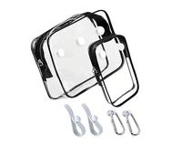 Sbshiouu Ensemble de conteneurs et de crochets en PVC transparent pour de plage, accessoires pour porte-clés, crochets, accessoires d ' installation rapide, porte-clés
